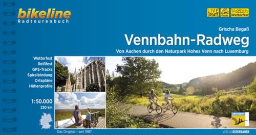 Vennbahn-Radweg: Von Aachen durch den Naturpark Hohes Venn nach Luxemburg, 240 km, wetterfest/reißfest, GPS-Tracks-Download (Bikeline ... GPS Tracks. Wetterfest, reißfest. Laminiert